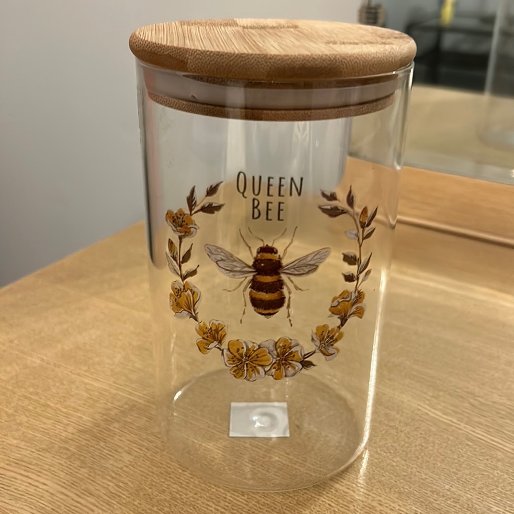 Glass cylinder jar